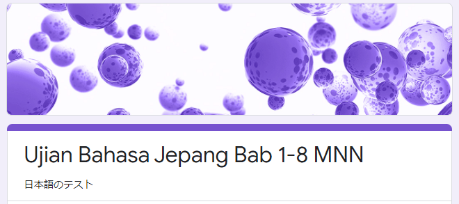 Link Ujian Bahasa Jepang