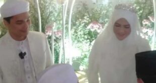 Mantan istri Dzikri Daulay menikah lagi dengan Alvin anak Ustadz Arifin Ilham
