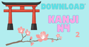 Download Kanji N4 agar lolos JLPT Part 2