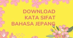 Jenis Kata Sifat dalam bahasa Jepang