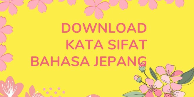 Jenis Kata Sifat dalam bahasa Jepang